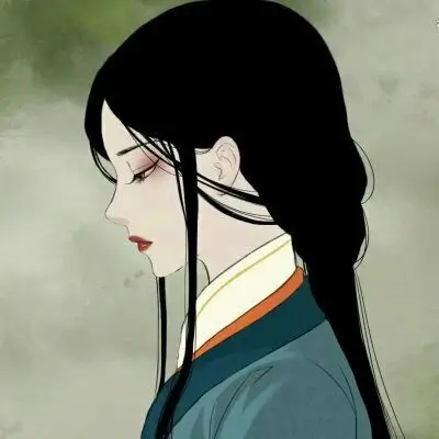 长发微卷女生动漫头像